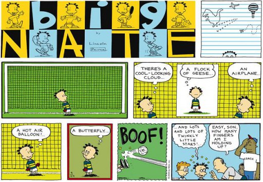 An example of Big Nate's Sunday strip.