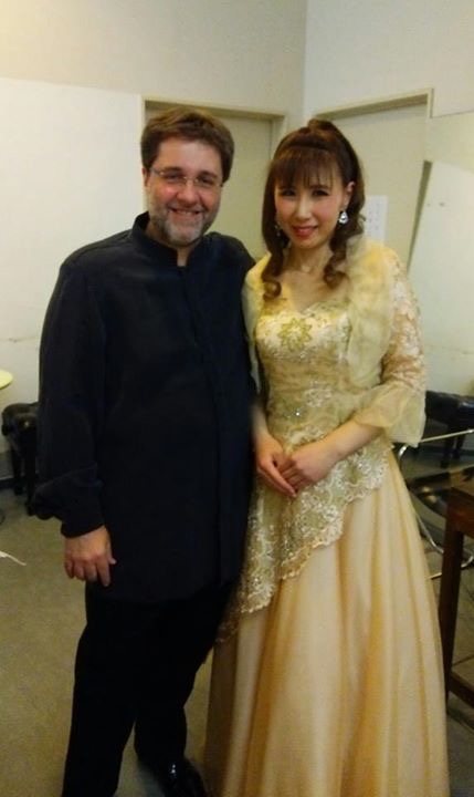Maestro Vito Clemente con Yoshiko Hinata (mezzo soprano)