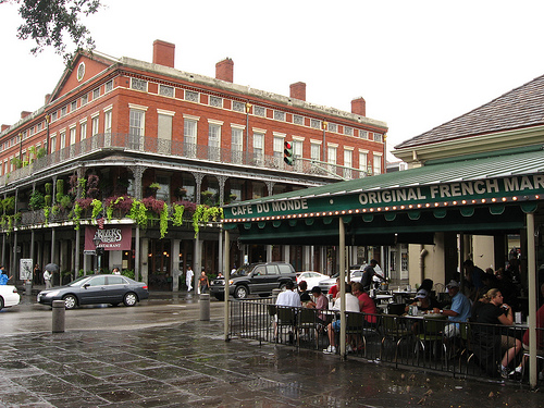 Outside view of the Decatur Street market.