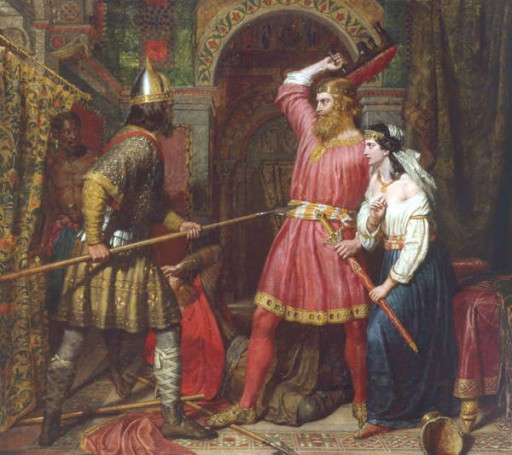 The assassination of Alboin, King of the Lombards