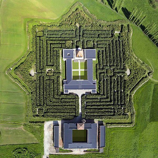 Vista aerea del complesso della Masone