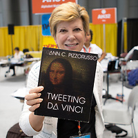 Jacob Javits Center, New York, May 31 2014 - Book Signing by Ann C Pizzorusso, TWEETING DA VINCI at the Book Expo America (BEA), the leading North American publishing event held at the Jacob Javits Center in New York On the Photo: Ann C Pizzorusso, TWEETING DA VINCI  Credit: Luiz Rampelotto/EuropaNewswire