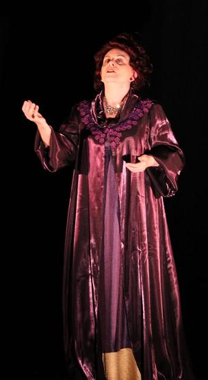 Sharon Ullrick as Sarah Bernhardt in "Acting" by Eduardo Machado