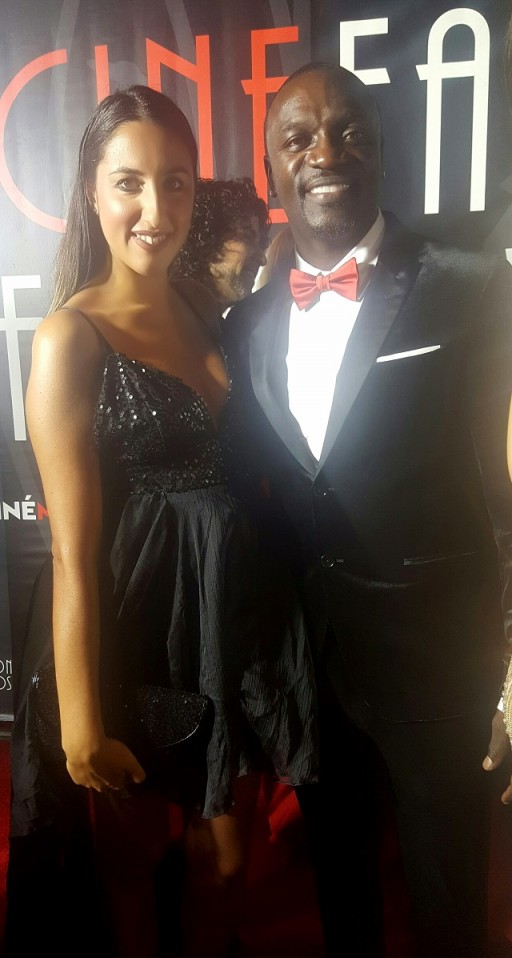 Pamela Quinzi con Akon