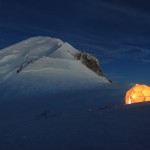 Tenda di Carotaggio presso il Col du Dome  con vista sulla vetta del Monte Bianco_1(1)