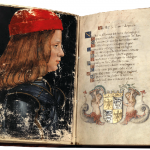Foto 3 – Codice Trivulziano 2167 – Grammatica del Donato – raffigurazione di Massimiliano Sforza