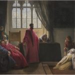 1. Hayez F. – Valenzia Gradenigo davanti agli Inquisitori, 1843-1845, olio su tela 105 x 140 cm