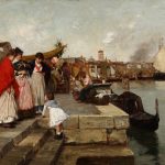 11. Fragiacomo P. – Alle Zattere, 1888, olio su tela 54 x 87 cm