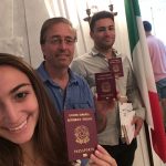 With my children Alessandro and Giulia, on acquiring Italian citizenship and passports, NYC