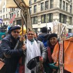 With poet and activist Annie Lanzillotto and writer Phyllis Capello at the annual commemoration of the Triangle Shirtwaist Factor Fire, NYC