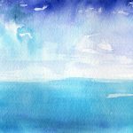 Daniela Diaz, Della serie Mare d’amare, acquerello su carta, 2022, cm 8 x 11
