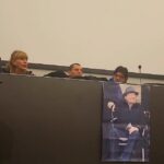 La giornalista Raffaella Regoli, il Prof. Bizzarri e Stefano Puzzer
