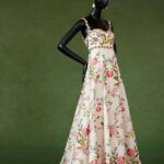 Floral dress at Fashioning Singapore and the world exibition