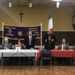 Garibaldi Lodge 2024 Biagio Isgro speaking. Photo Nicoletta Mita Dossena Lidea