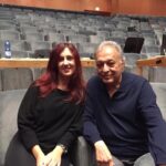valentina Esconbar con il Maestro Metha