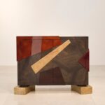 BUFFET EVA, swamp oak marquetry by Hervé Van Der Straeten